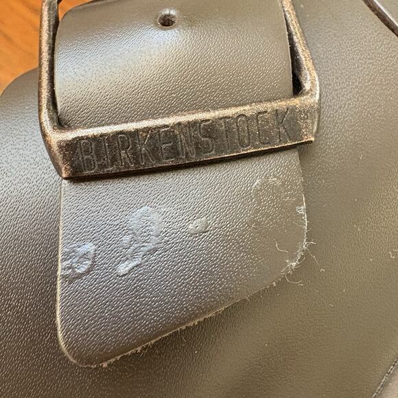 Birkenstock London Oiled Brown Clogs Buckle Mens Size EU 45 US 12